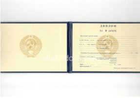 Диплом техникума ссср старого образца в Елеце